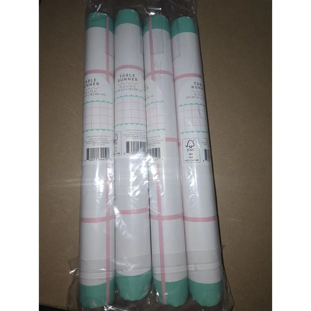 Paper Table Runner 4 Pack 12 in x‎ 72 in